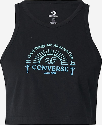 Palaidinė be rankovių 'GOOD VIBES' iš CONVERSE, spalva – vandens spalva / mėtų spalva / juoda, Prekių apžvalga