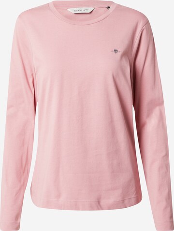 T-shirt GANT en rose : devant