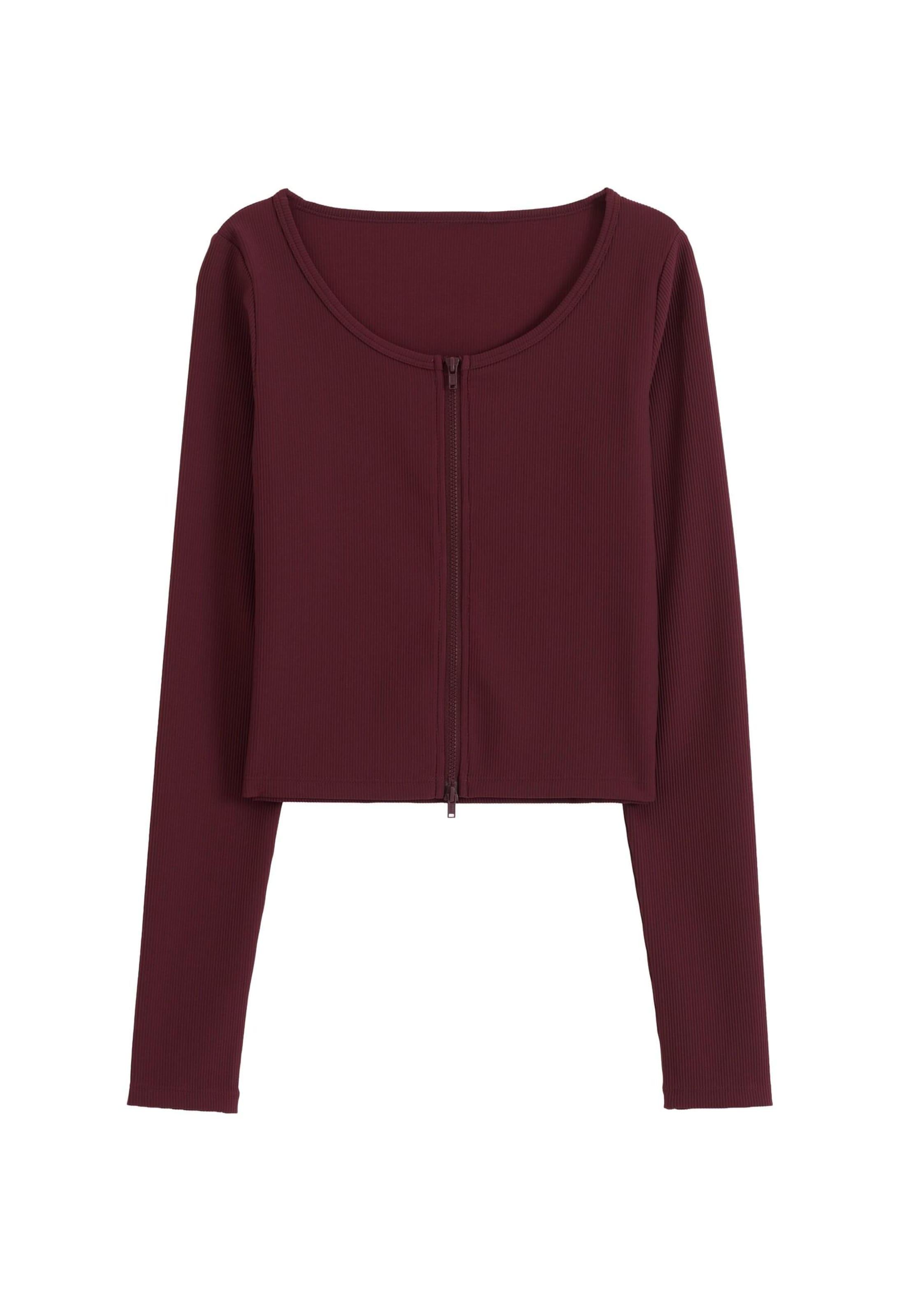 Aim'n Gebreid vest in Rood: voorkant