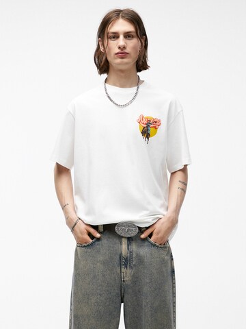 Pull&Bear T-Shirt in Weiß