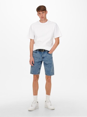 Only & Sons Μπλουζάκι 'ONSFred' σε λευκό