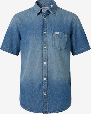 WRANGLERMajica '1 PKT SHIRT' - plava boja: prednji dio