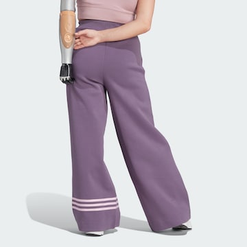 ADIDAS ORIGINALS Wide leg Broek 'Adicolor Neuclassics' in Lila