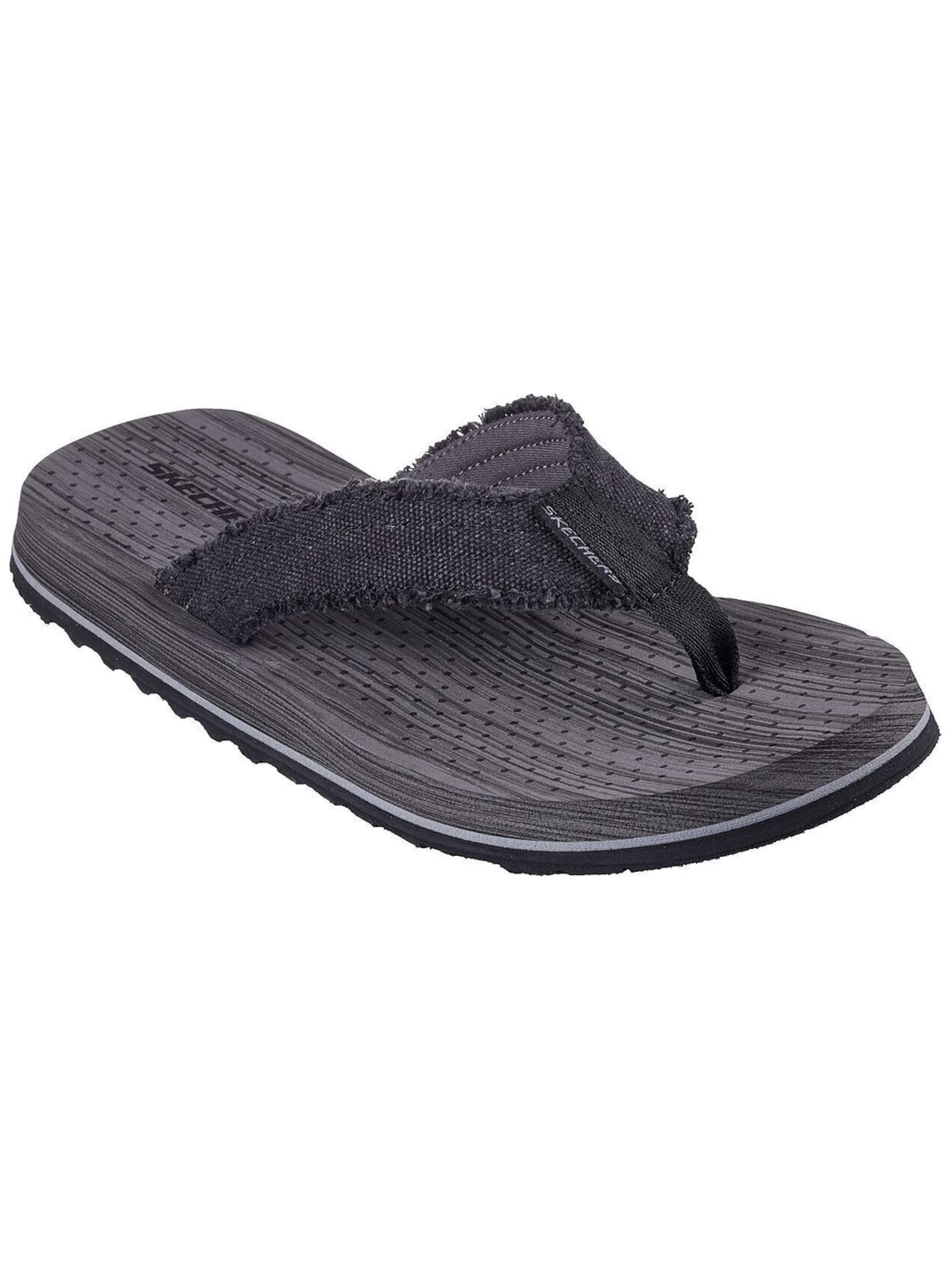SKECHERS - Sandalias de dedo 'Tantric - Fritz' en negro: frente