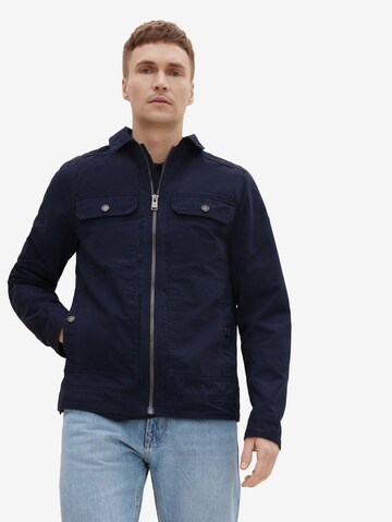 TOM TAILOR Between-Season Jacket in Blue: front