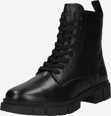 TT. BAGATT - Botines con cordones 'Fiona' en negro: frente