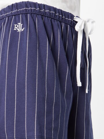 Lauren Ralph Lauren Voľný strih Pyžamové nohavice - Modrá