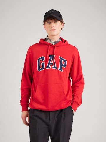 GAP Sweatshirt 'HERITAGE' i röd: framsida