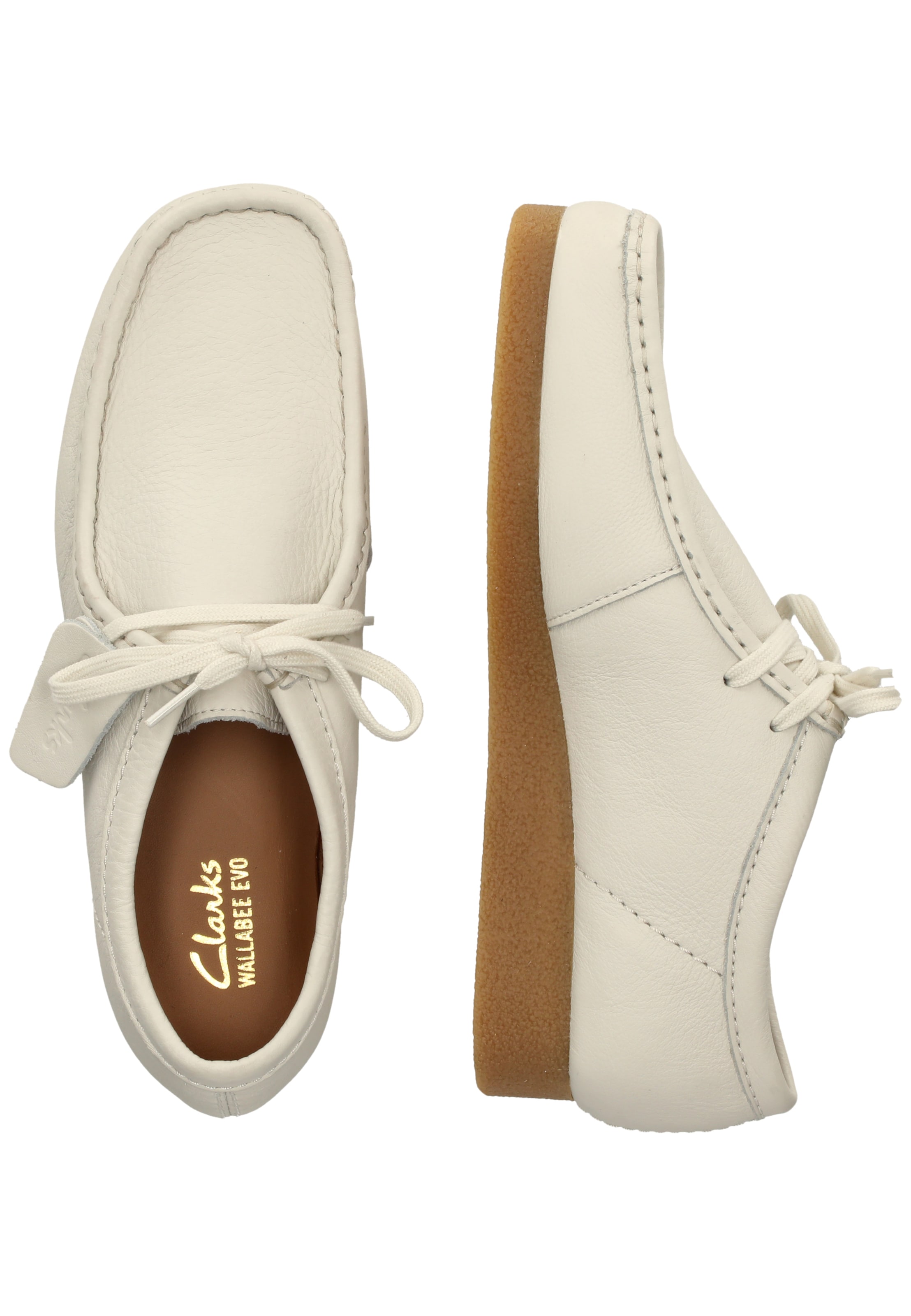 CLARKS Lace-up shoe 'Wallabee EVO' in White
