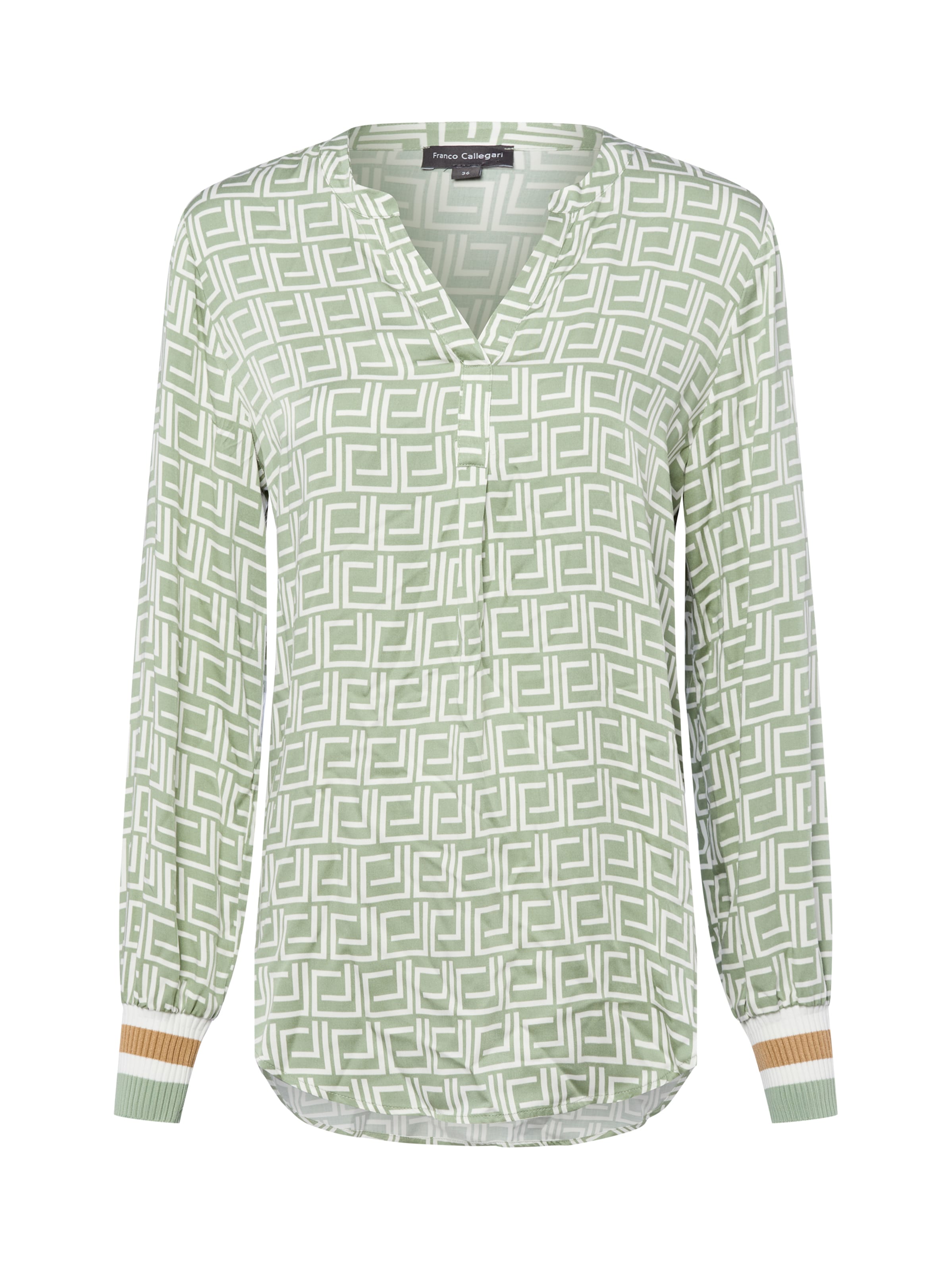 Franco Callegari Bluse in Grün: Vorderseite