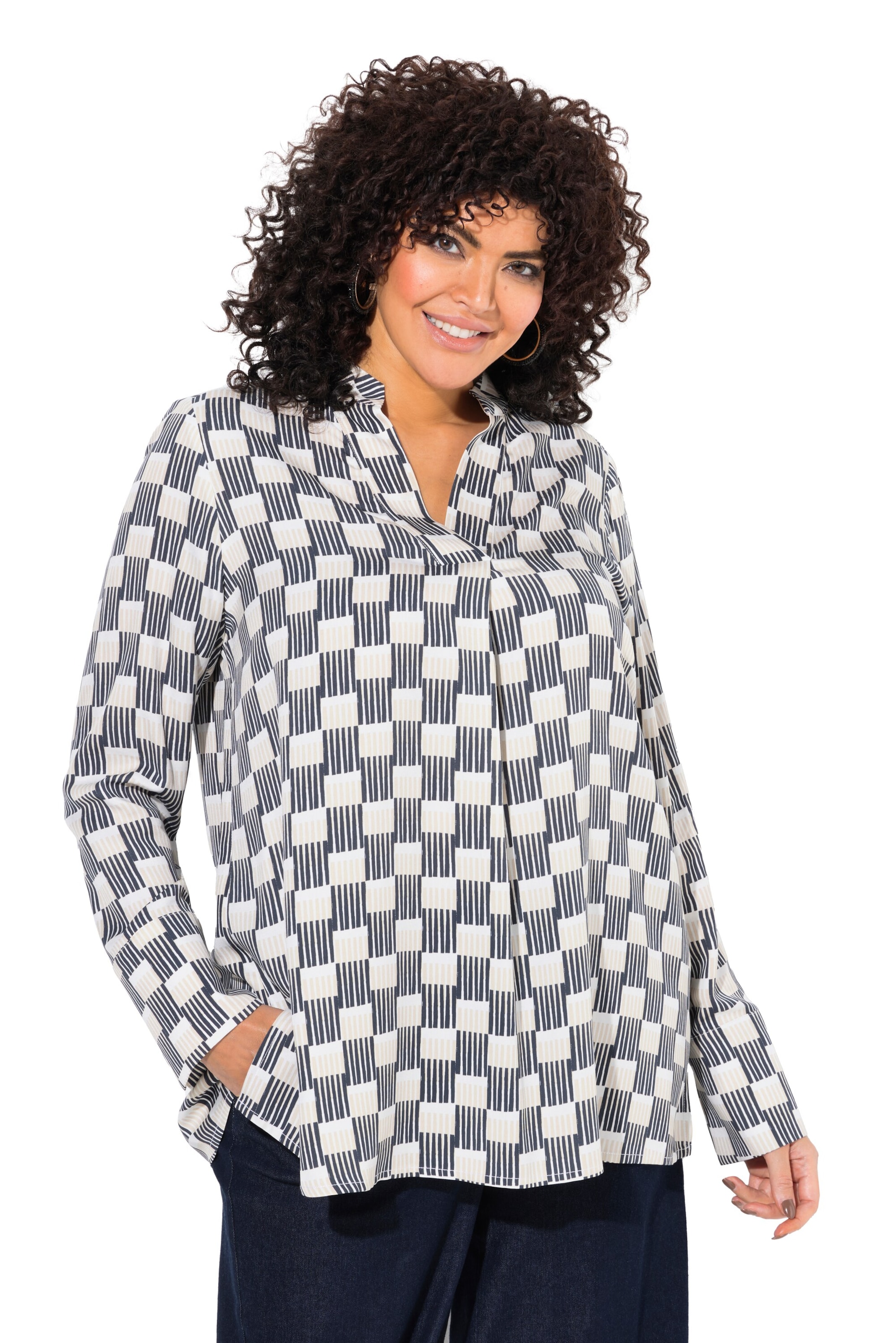 Ulla Popken Tunic in Blue: front