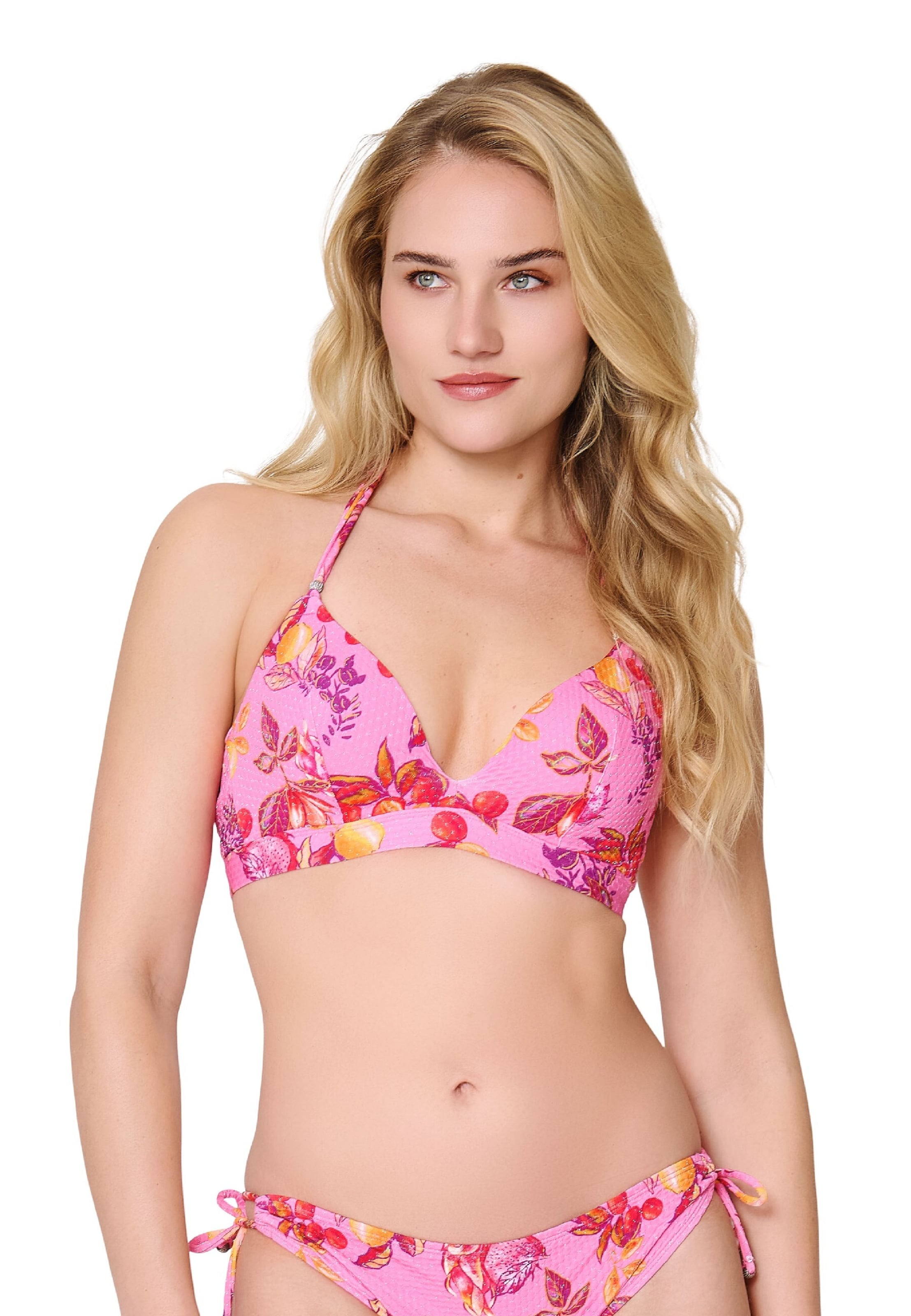 LingaDore Triangel Bikinitop in Roze: voorkant