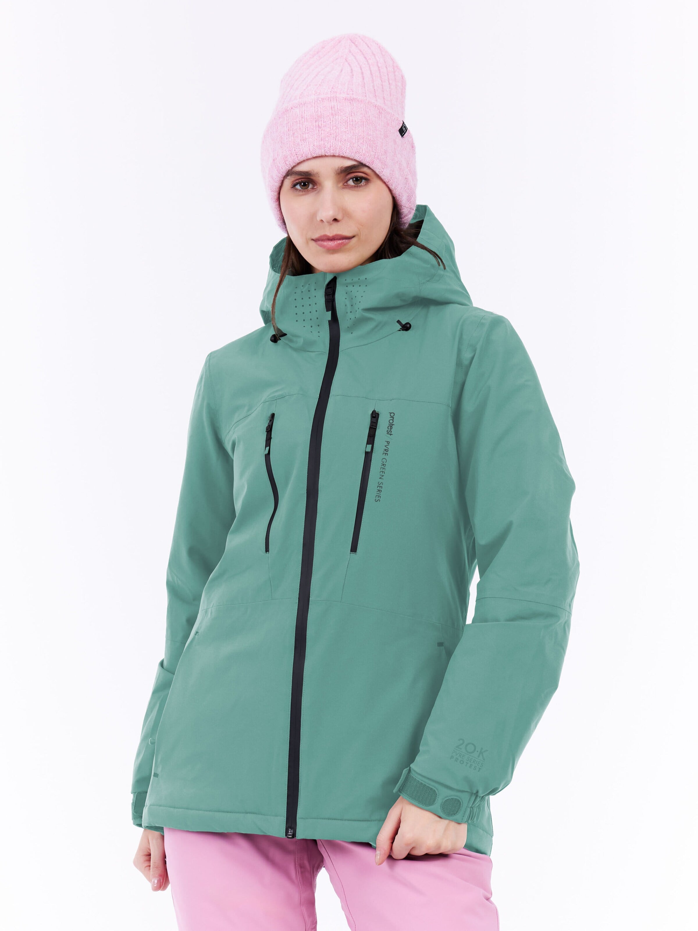 PROTEST Athletic Jacket 'PRTBEVERLY' in Blue: front