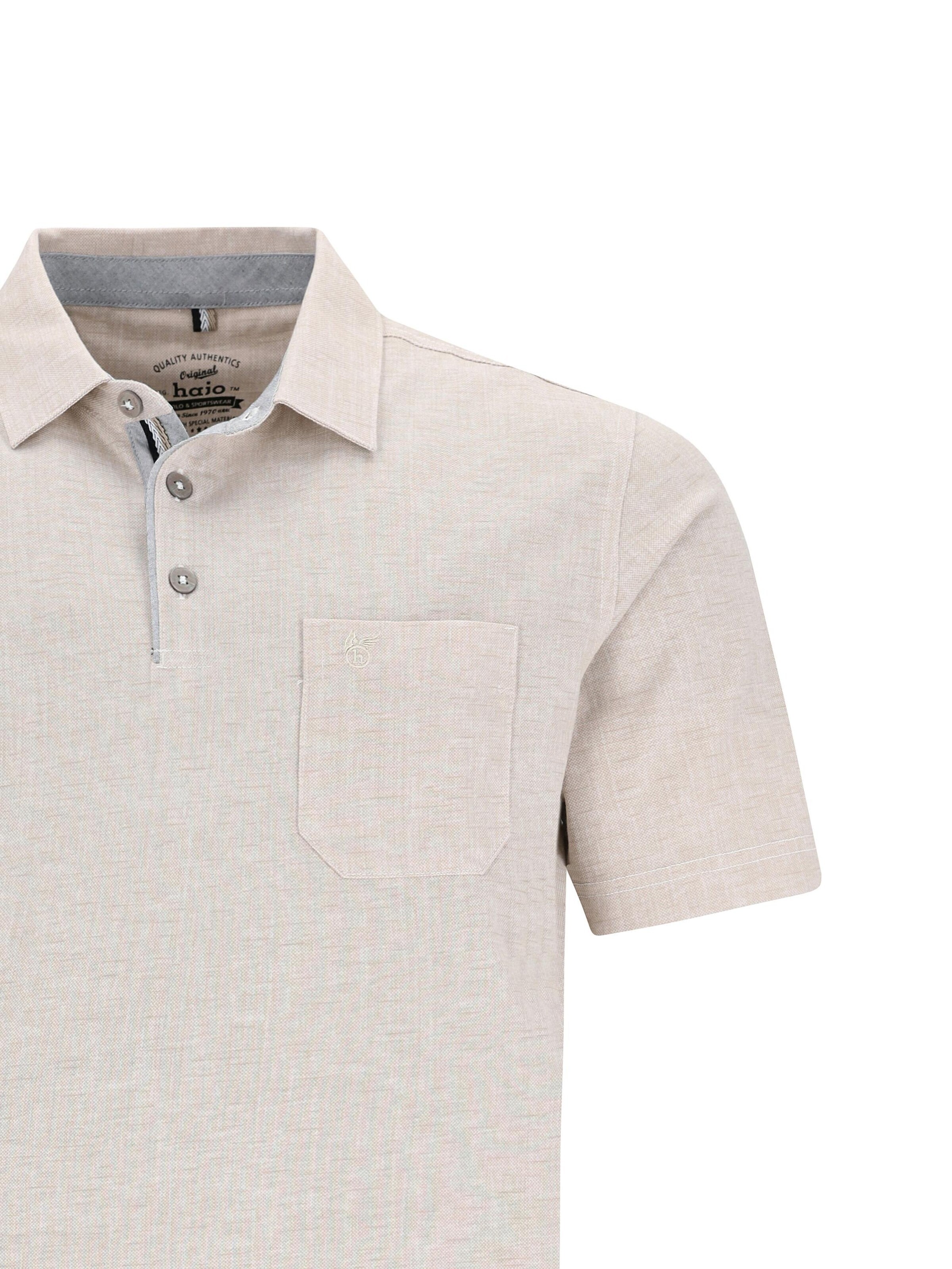 HAJO Shirt 'Poloshirt allover bedruckt in stay fresh Qualität'‌‌‌‌‌‌ in Grau