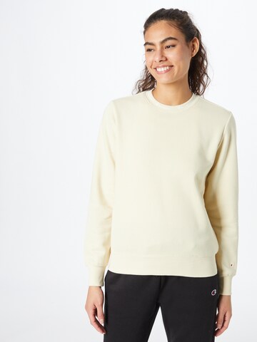 Champion Authentic Athletic Apparel - Sweatshirt em amarelo: frente