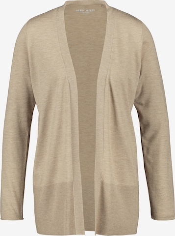 GERRY WEBER Knit Cardigan in Beige: front