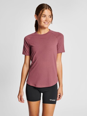 T-shirt fonctionnel 'Vanja' Hummel en violet : devant