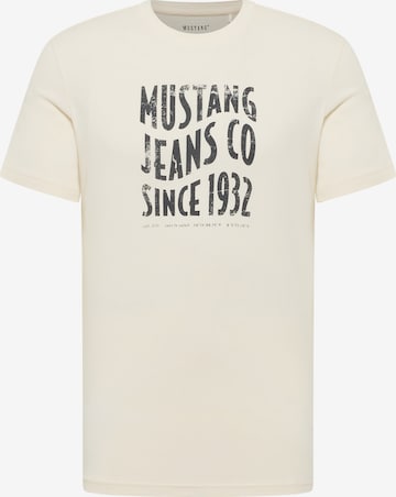 MUSTANG T-Shirt 'AUSTIN' in Weiß: Vorderseite