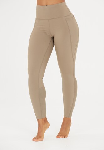 Athlecia Skinny Sporthose 'Aliya' in Beige: Vorderseite