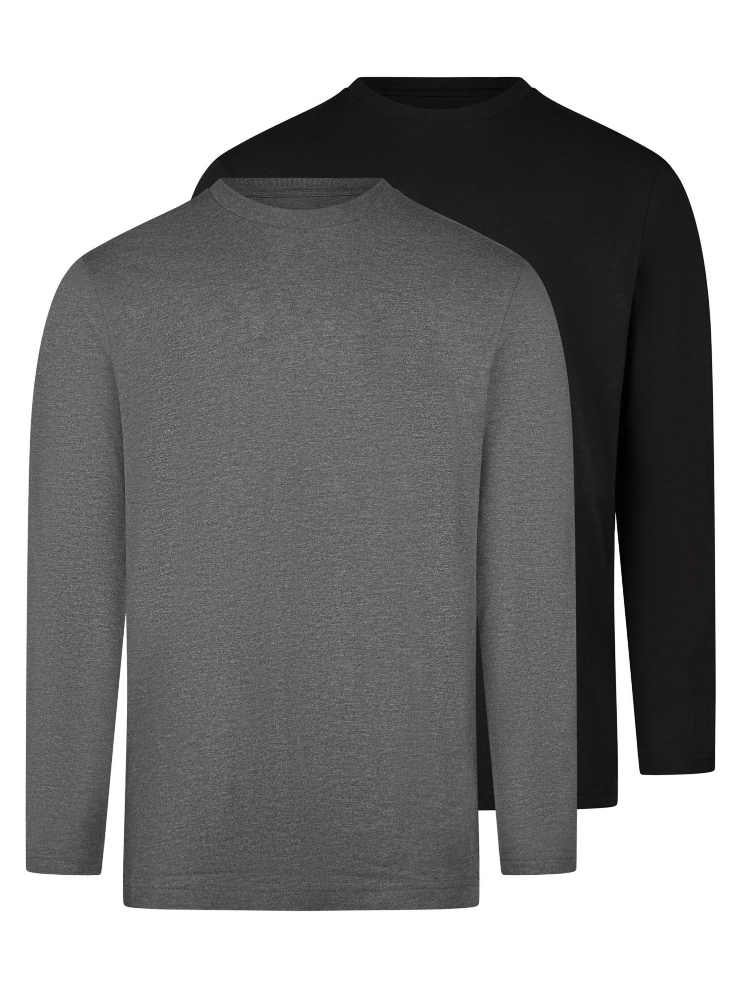 Ragman Shirt 'Basic' in Grey: front