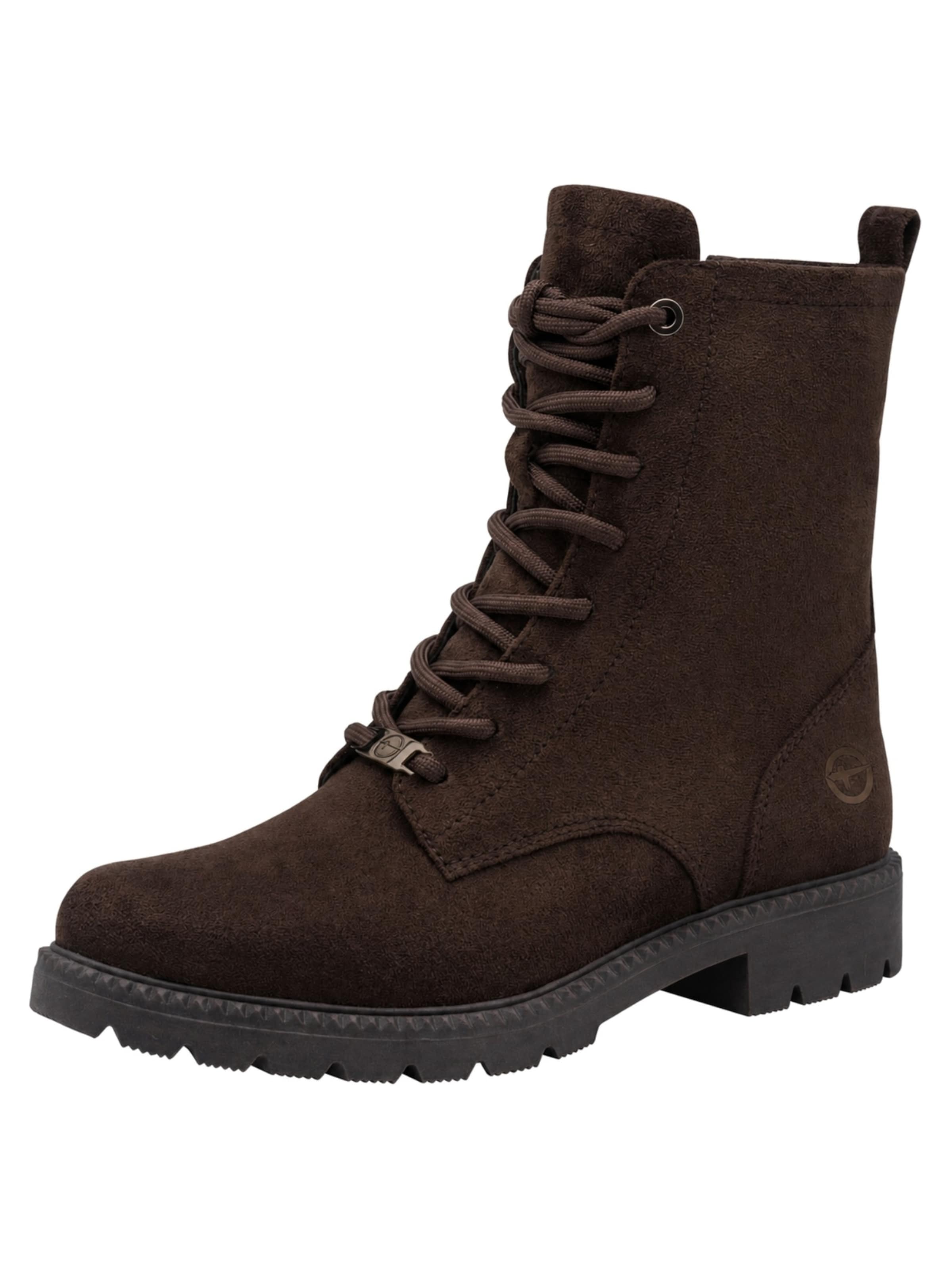 Bottines à lacets Tamaris en marron : devant