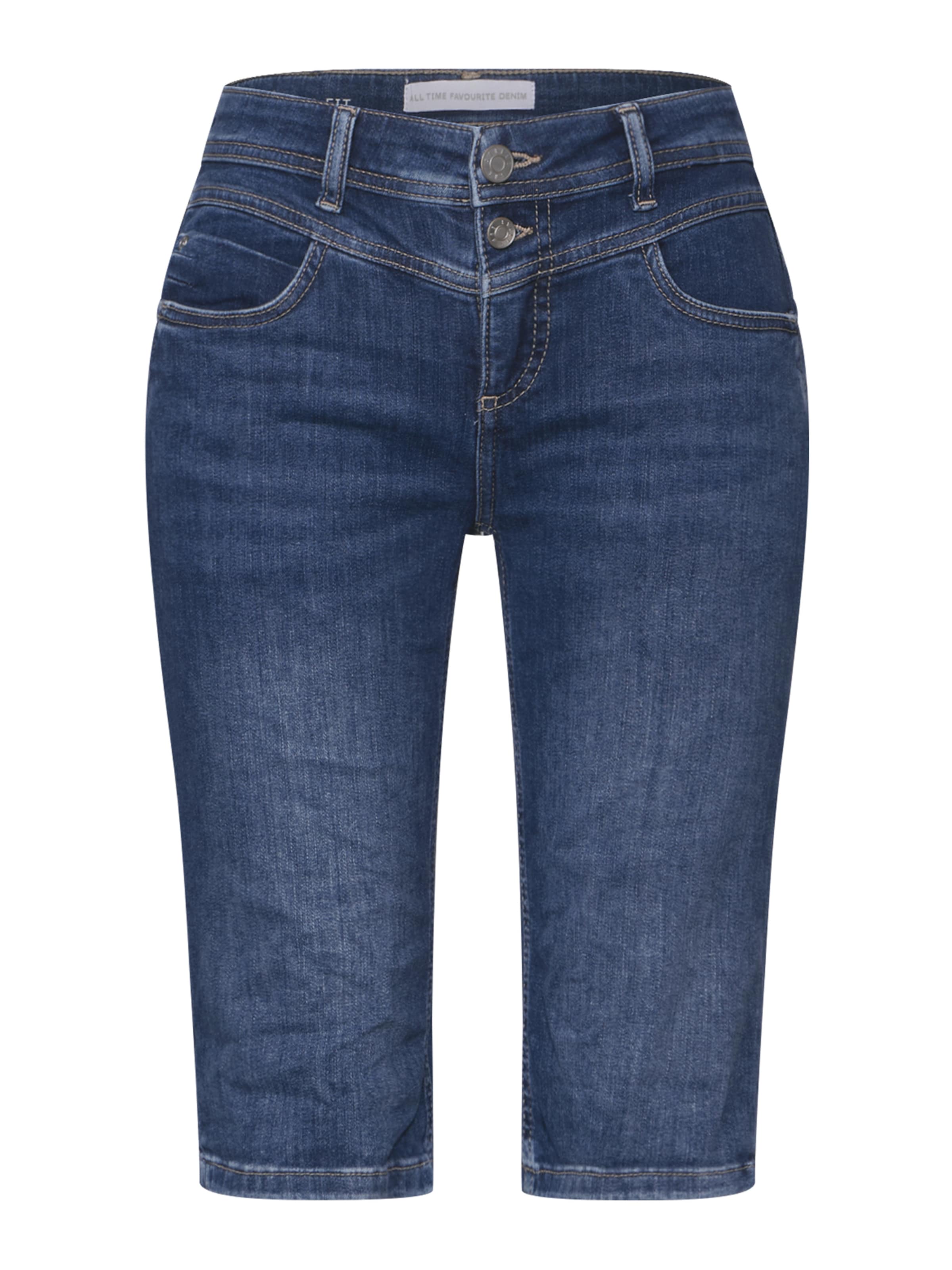 STREET ONE Regular Shorts 'Jane' in Blau: Vorderseite