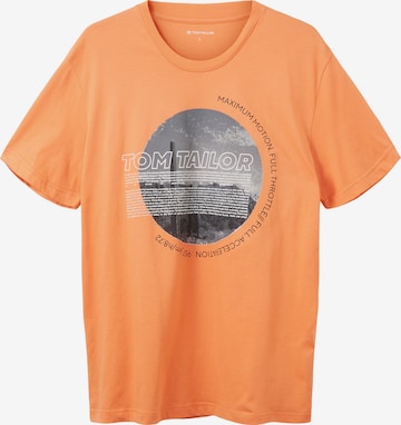 T-Shirt TOM TAILOR en orange : devant