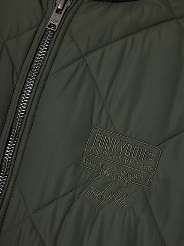 Veste mi-saison Funky Buddha en vert