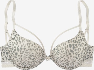 LASCANA Push-up Bra in White: front