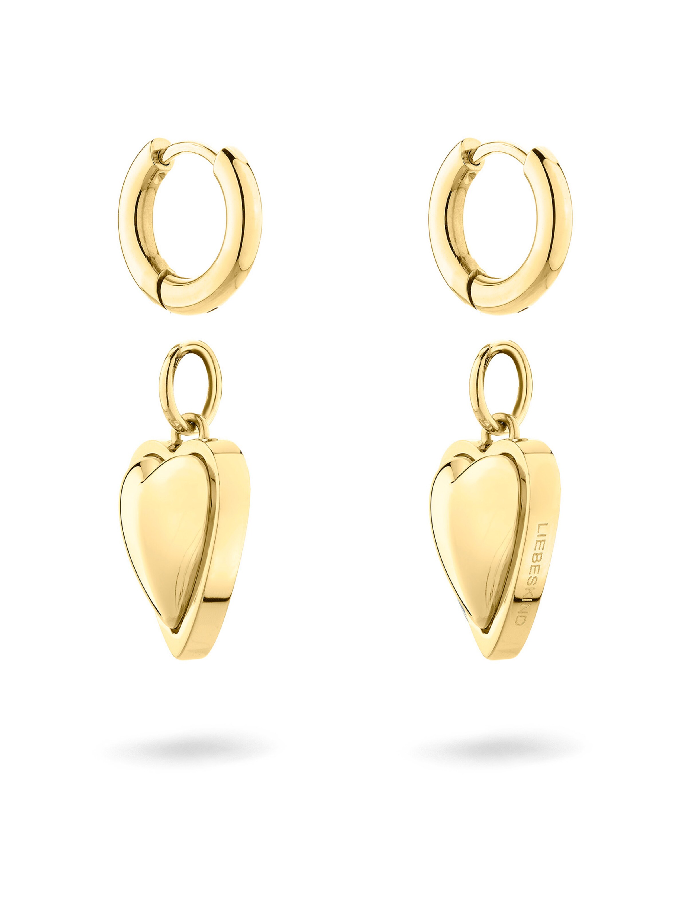 Liebeskind Berlin Earrings 'Heart' in Gold