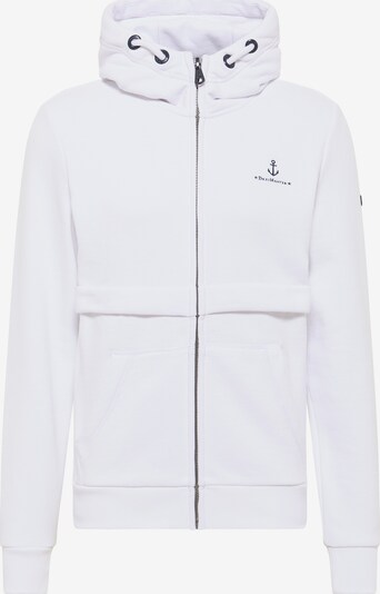DreiMaster Maritim Sweatjacke in schwarz / weiß, Produktansicht