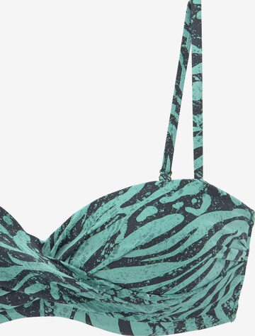 Bruno Banani LM Bandeau Bikini in Grün