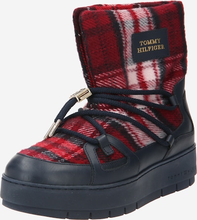 TOMMY HILFIGER Čizme za snijeg u tamno plava / karmin crvena / bijela, Pregled proizvoda
