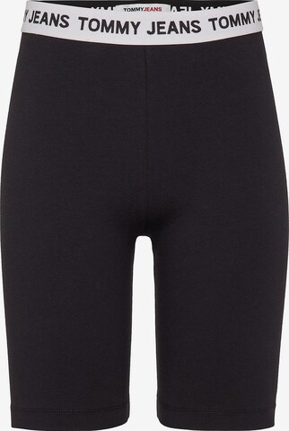 Tommy Jeans Skinny Leggings in Schwarz: predná strana