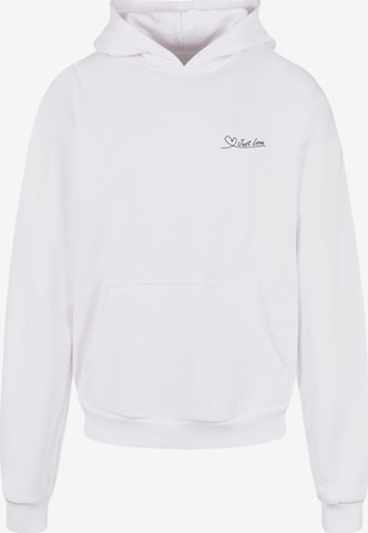 Merchcode Sweatshirt 'Just love' in White: front