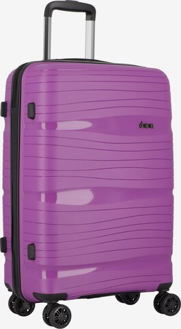 D&N Suitcase Set 'Travel Line 4300' in Purple