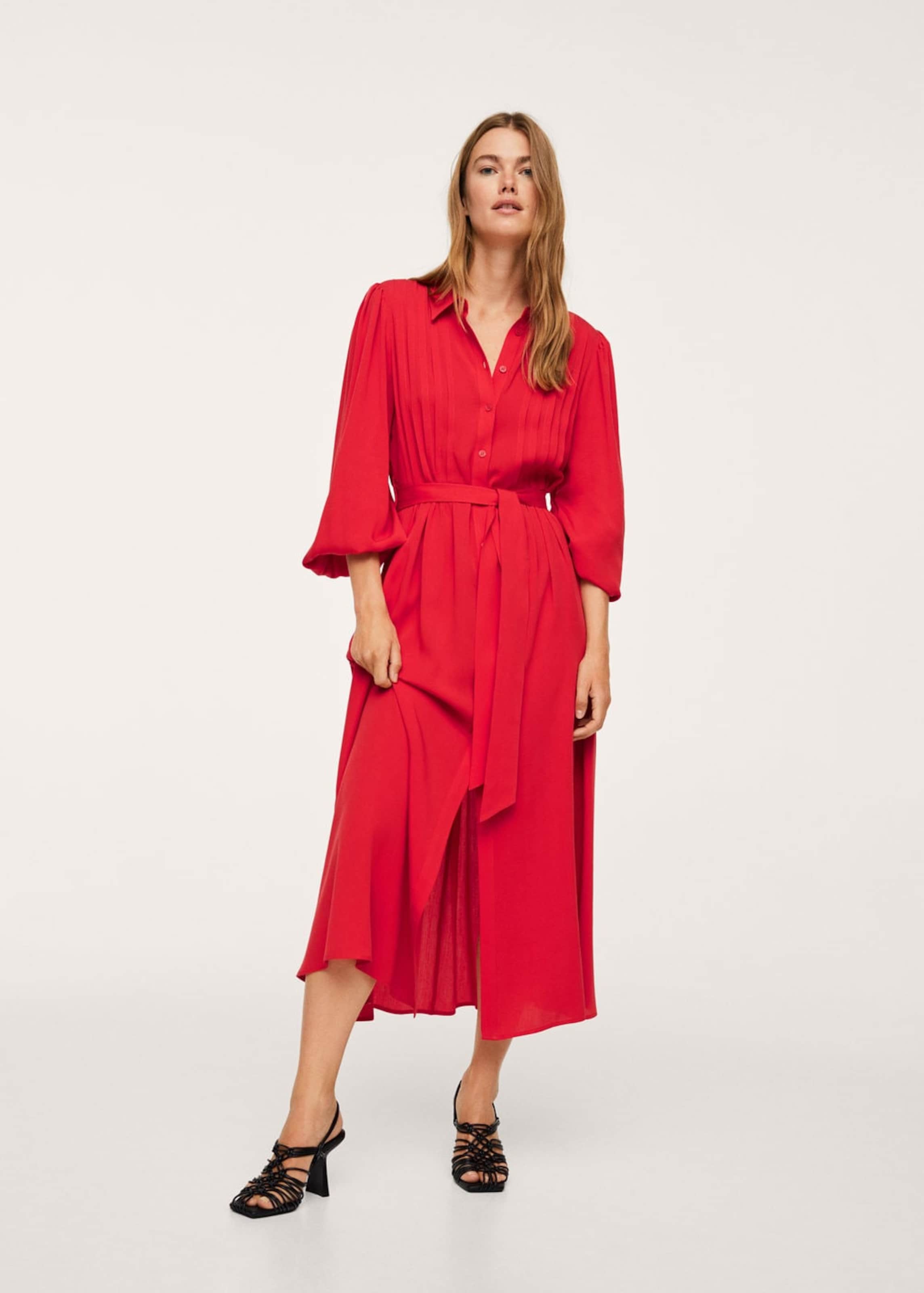 Frauen Kleider MANGO Kleid in Rot - UJ98259 Frauen Kleider MANGO Kleid in Rot - UJ98259