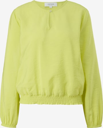 comma casual identity Blouse in Groen: voorkant