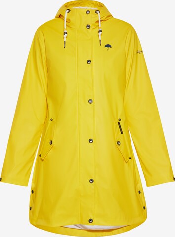 Manteau fonctionnel Schmuddelwedda en jaune : devant