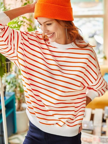 olalook Sweatshirt in Orange: Vorderseite