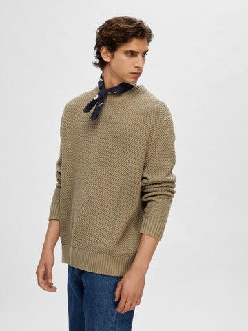 SELECTED HOMME Pullover 'Bert' in Grün