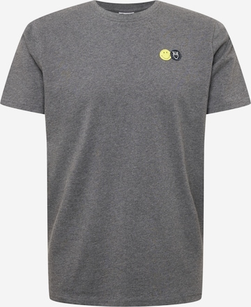 KnowledgeCotton Apparel T-Shirt -  (GOTS) in Grau: predná strana