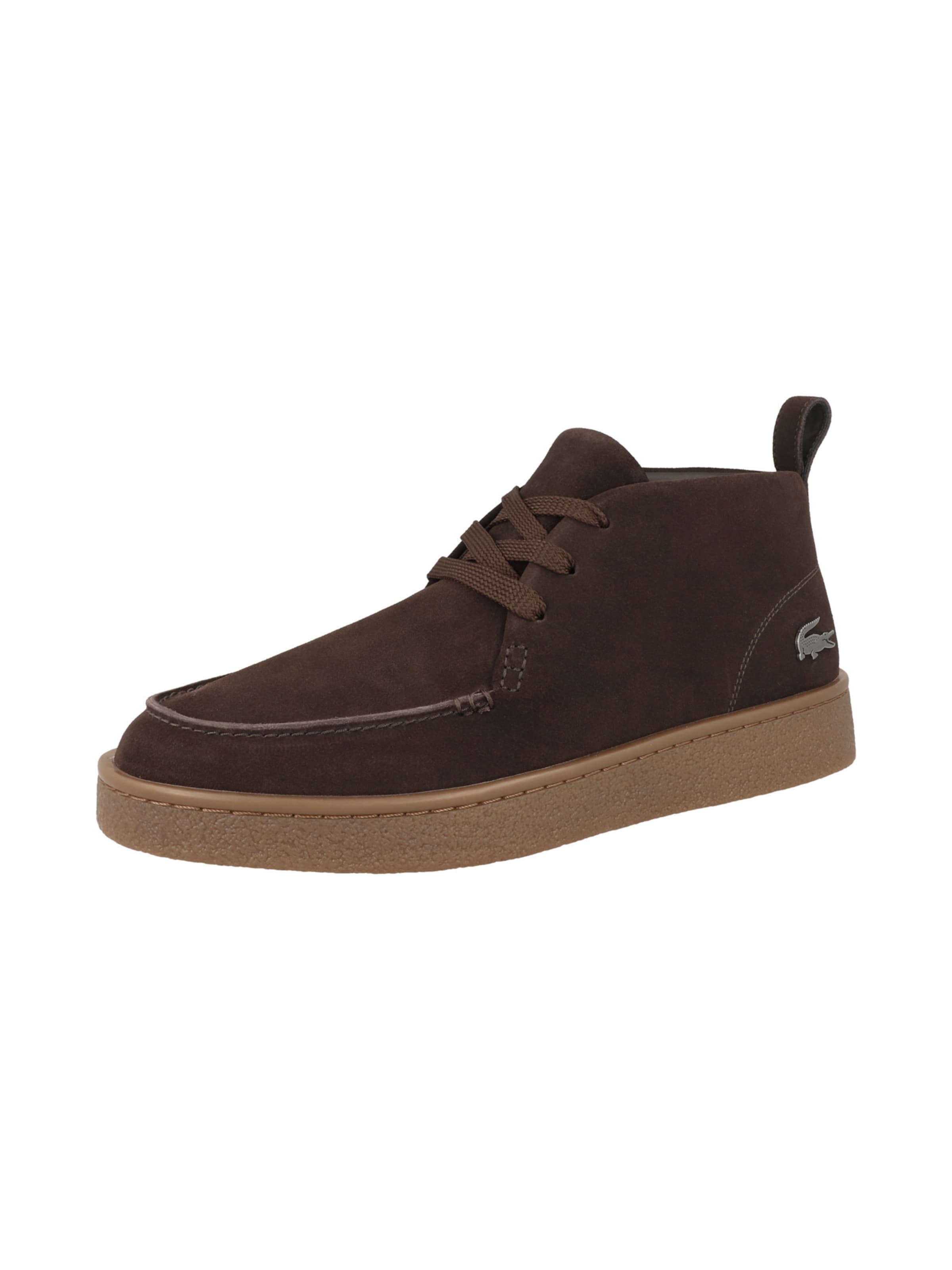 Baskets hautes 'Baseshot Chukka' LACOSTE en marron : devant