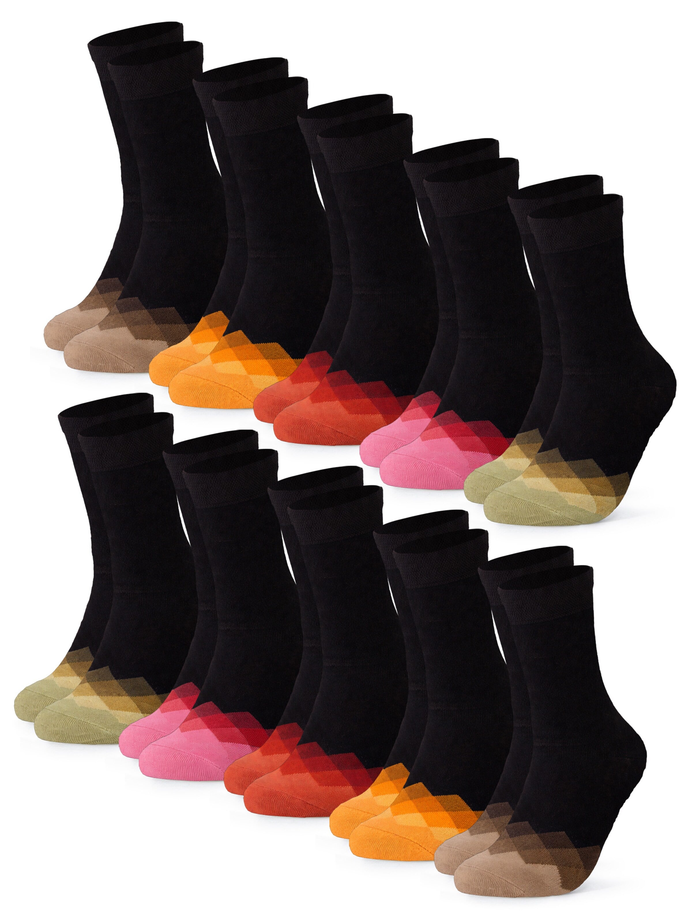 Occulto Socken 'Evelin'‌‌‌‌‌‌ in Orange: Vorderseite