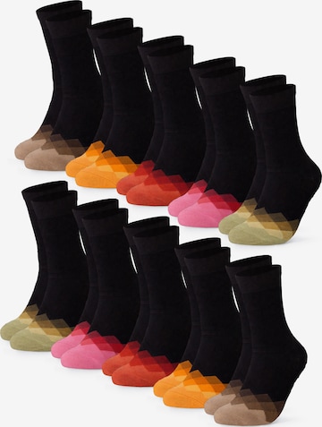 Occulto Socken 'Evelin' in Orange: Vorderseite