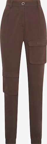 4funkyflavours - Slimfit Pantalón cargo 'Nomalizo' en marrón: frente