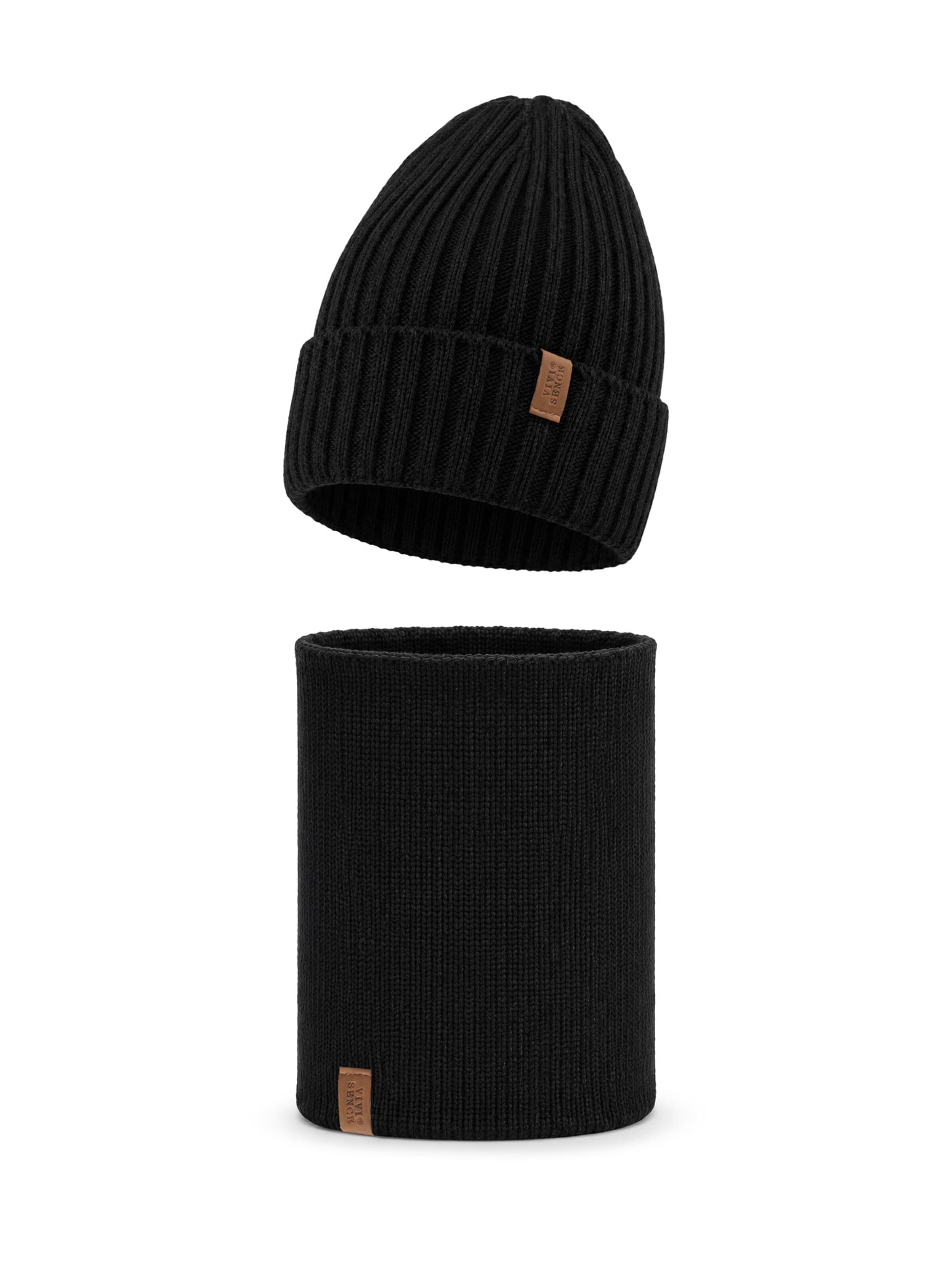 Vivisence Beanie 'M7009 KMPL' in Black: front