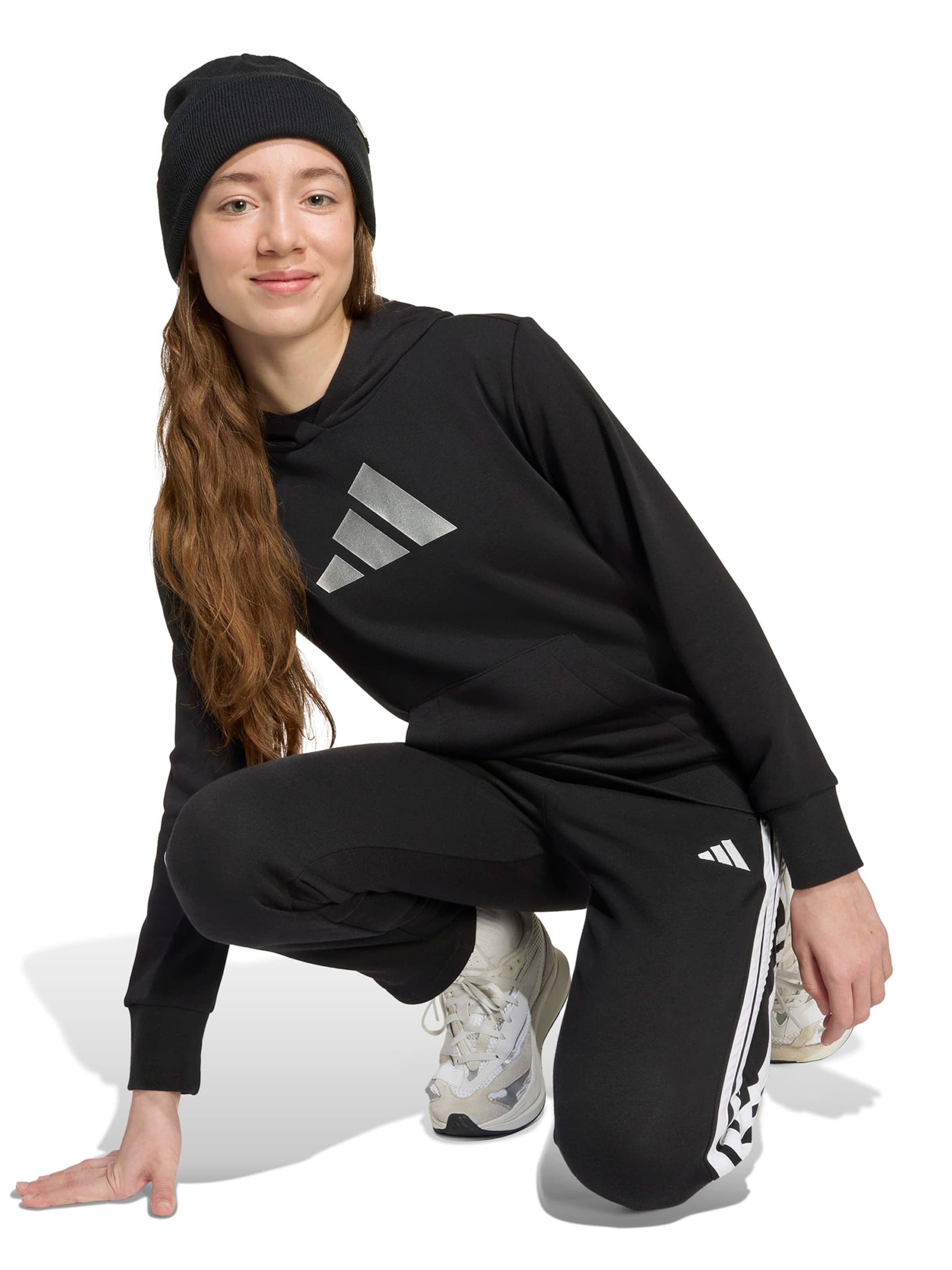 ADIDAS SPORTSWEAR Sports sweatshirt in Black: front