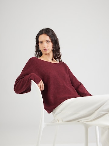Pull-over 'DAMSVILLE' AMERICAN VINTAGE en rouge : devant