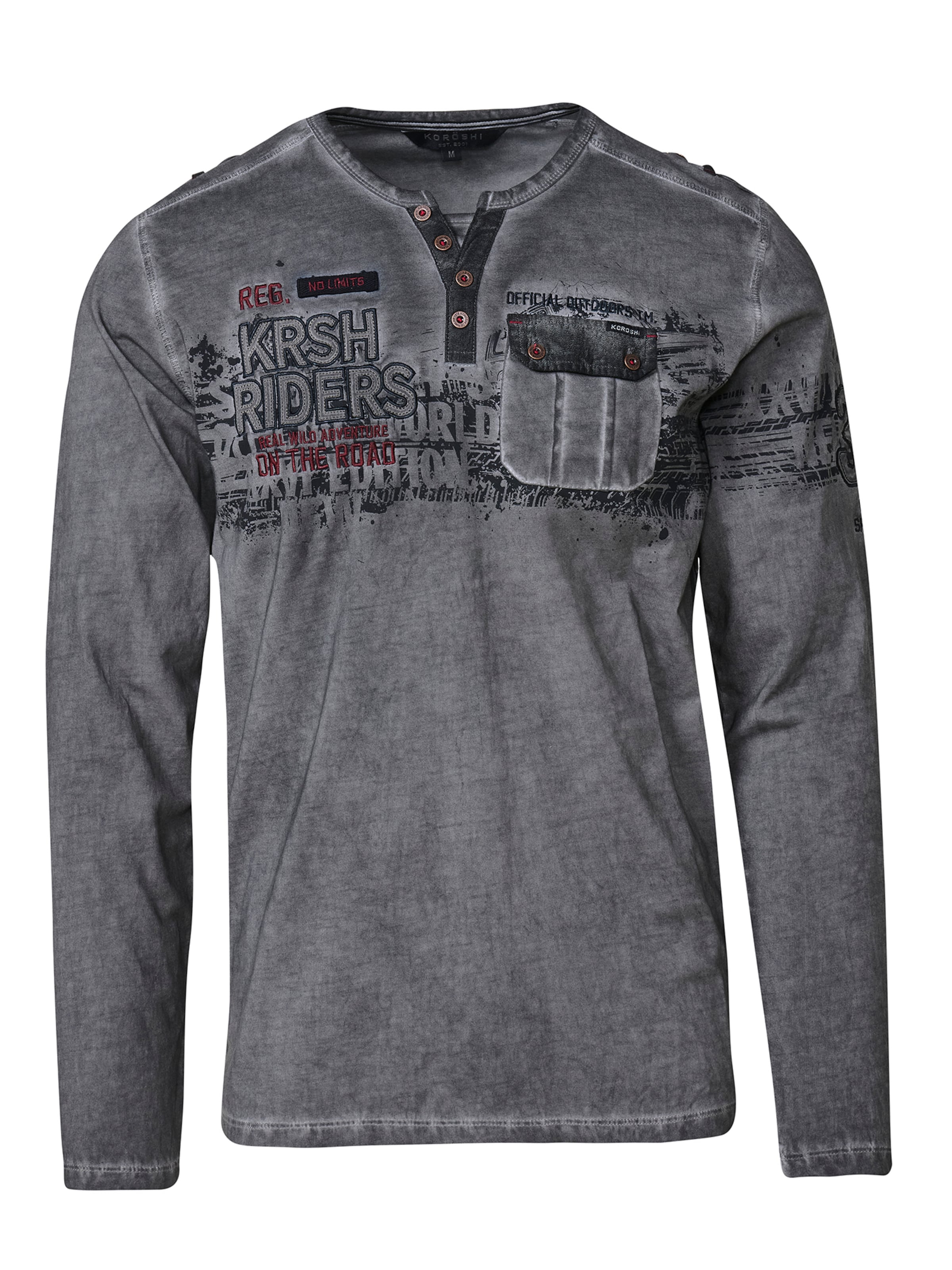 KOROSHI Shirt in Grey: front